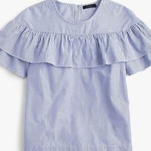 NWT J crew Edie Top in Shirting Stripe
